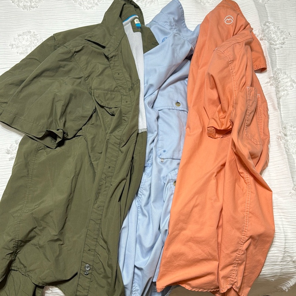 Magellan Outdoors Fish Gear Short Sleeve Button Up Shirts